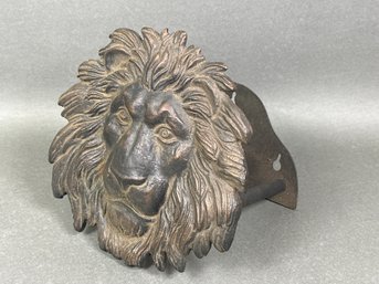 Cast Iron Lion Wall Hanging