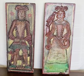 Rare Antique German Or Dutch Decorative Cookie Molds - Not For Baking