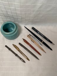 Fountain Pens And Pen Collection: W.A. Schaeffer, Watermans, Sterling Silver, Wahl Eversharp Gold Filled, USA