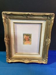 Original Painting Signs Lower ( D Lore), Right Matted In Exquisite Frame, Great Shape