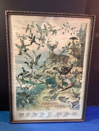 Vintage Remington Game Load Poster, In Very Good Shape, Great Piece