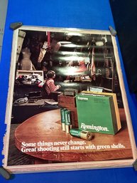 Vintage Remington Poster, Great Subject Matter Passing It On In Great Shape, Great Colors