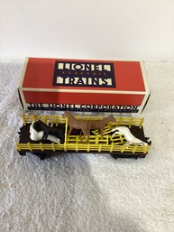 Lionel Livestock Car Still In The Box. All The Pieces Are There. Never Used