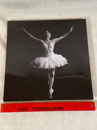 Black And White Ballerina Dance Photograph Printed On Metal Print 12x12