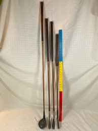 Antique Wood Golf Clubs: MacGregor And Edgemont Made In USA