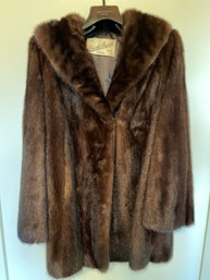 Vintage Huerth & Huerth Furs Boston Womens Mink Fur Coat Short