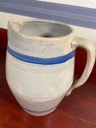 Earthenware Pottery Pitcher 8.5in