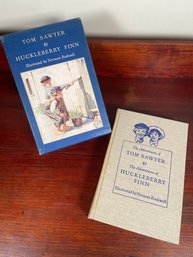 Tom Sawyer & Huckleberry Finn Book Illustrated By Norman Rockwell Signed