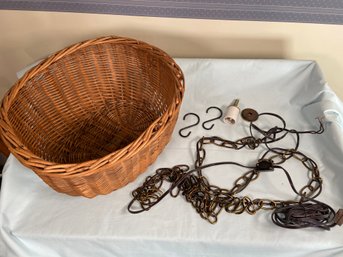 Vintage Basket Pendant Lamp