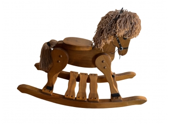 Child's Wooden Rocking Horse