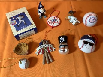 NY Yankee Ornament Lot