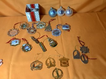 Lot Of Local & White House Ornaments