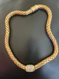 Gorgeous Retro RAU Rhinestone Choker Necklace