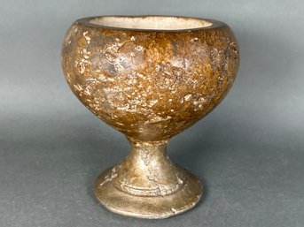 Heavy Weighted Ceramic Pedestal Bowl