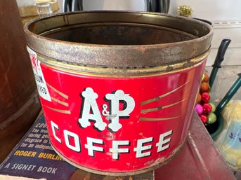 Vintage A&P Metal Coffee Can