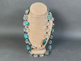 A Pretty Beaded & Stone Necklace