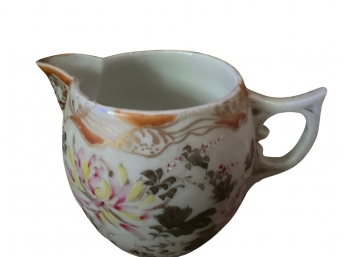 Small Hand Decorated Japanese Porcelain Creamer