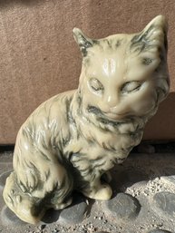 Tiny Vintage Sitting Cat Figurine