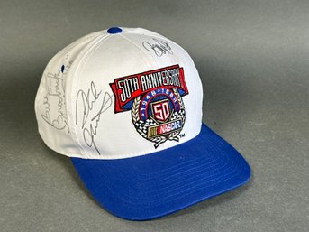 Autographed 50th Anniversary NASCAR Hat