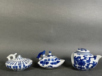 Nantucket Blue & White Tea Pots