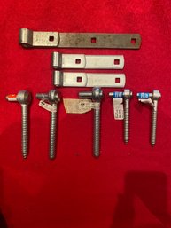 Zinc Plated Hinge Straps And Zinc Plated Screw Hooks