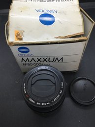 Vintage Minolta AF 80-200 Lens In Box