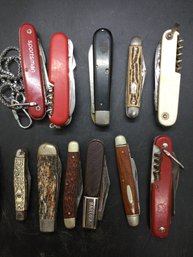 Vintage Pocket Knives Lot Of 12