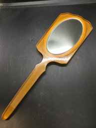 Art Deco Bakelite Handheld 14 Mirror