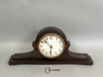 Vintage Gilbert Mantle Clock With Key