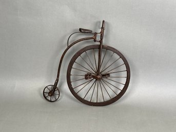 Vintage Big Wheel Metal Bike Decor