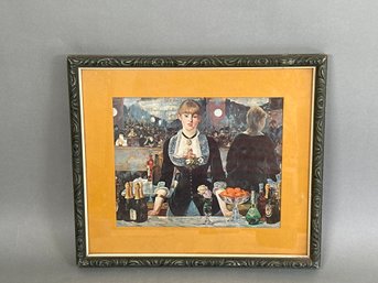 Claude Monet 'Bar At Folies Begeres' Framed Print