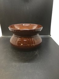 Antique Robinson Ransbottom Brown Glaze Spittoon