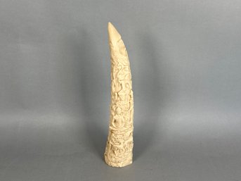 Cast Resin Carved Decorative Horn