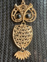 Bohemian Golden Owl Necklace