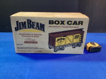 Vintage Jim Beam Box Car Decanter, Never Opened Originally Sealed