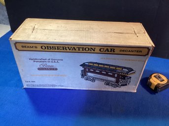 Beams  Observation, Car Decanter, Still Sealed Originally In The Box, Sounds Solid
