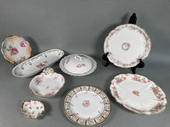 Vintage Limoges, Nippon, ZS & Co, Royal Bavaria Hand Painted Floral China