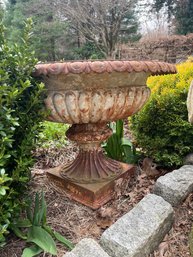 Large Antique Iron Planter