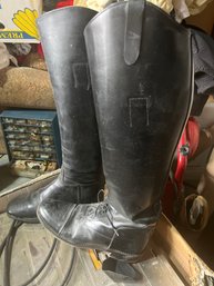 Black Leather English Hunter/jumper Riding Boots