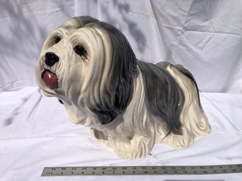 Large, Ceramic Dog Statue Approx 24 Inches Long And 15 Inches High