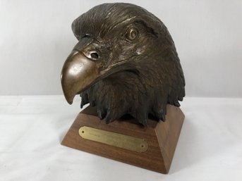 1981 LINDBERGH EAGLE HEAD BRONZE STATUE BY WILLIAM H. TURNER Limited Edition, 72/1000