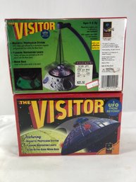 2 The Visitor Toy UFO From Beyond, 1997, Still Sealed In Boxes