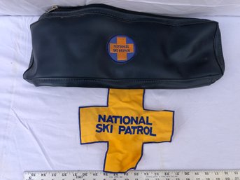 Vintage National Ski Patrol Bag With Large Patch