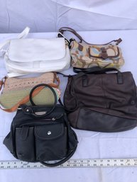 Lot Of Five Purseshand Bags