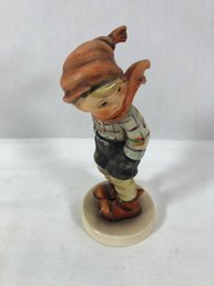 Vintage Hummel March Winds Boy Scarf Figurine W Germany Bee Mark #43
