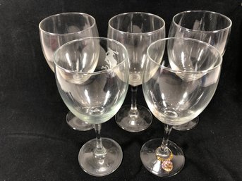 Five Wine Glasses