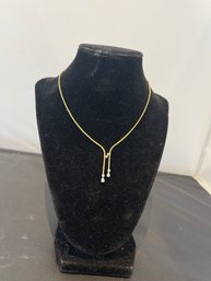 Diamond Drop 18k Gold Necklace