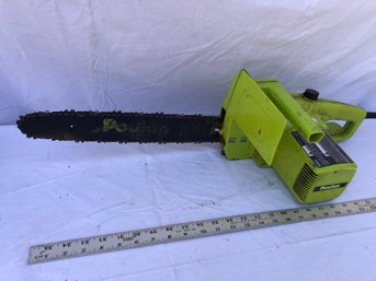 Poulan, 14 Inch Electric Chainsaw, Untested