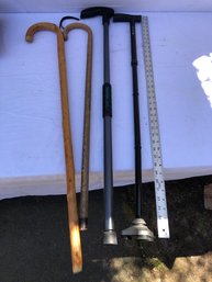 4 Various Walking Canes