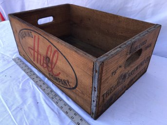 Vintage Brewing Hill Company, Wood Crate, New Haven, Connecticut